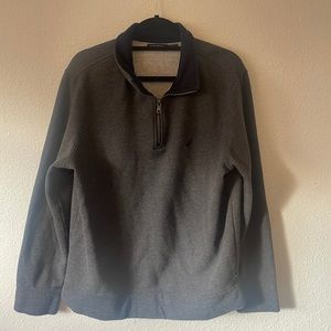 Nautica dark grey 1/4 zip